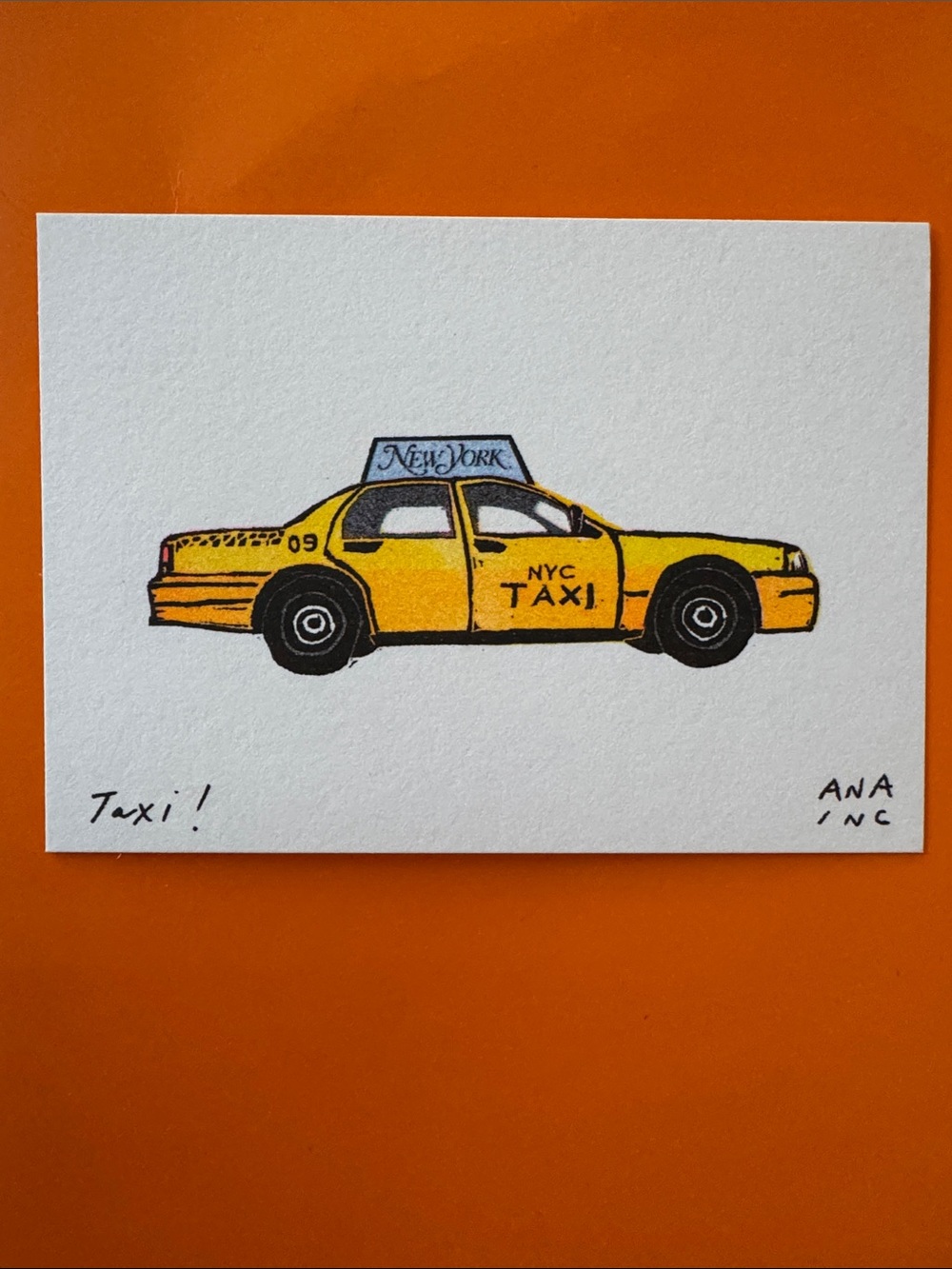 Anastasia Inciardi Mini Prints Taxi! Print